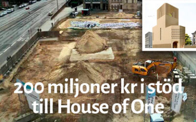 House of One i Berlin får 200 miljoner kronor från stat och kommun.